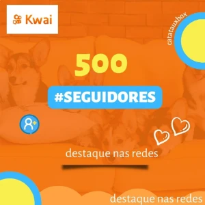 500 seguidores Kwai - melhor preço  - Redes Sociais