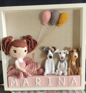Porta Maternidade Marina - Temas Variados - Artesanato e Personalizados