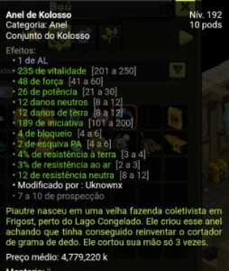 Itens/set De Força Pvp Lvl 200 No Brutas - Dofus