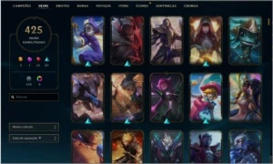 Conta LoL com 425 skins ouro + desde a season 3 - League of Legends