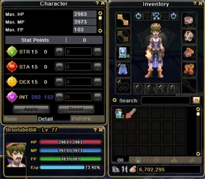 Contas no servidor Aries Flyff Universe - Ragnarok Online