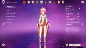 CONTA GENSHIN IMPACT AR 33 COM DILUC E YAE MIKO + BENÇÃO 16D
