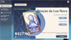 CONTA GENSHIN IMPACT AR 33 COM DILUC E YAE MIKO + BENÇÃO 16D