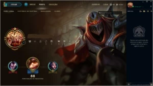 CONTA 30 OURO 4 2016 COM BORDA OURO 27 CHAMPS 14 SKINS - League of Legends LOL