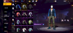 Conta free fire nível 40 gemada