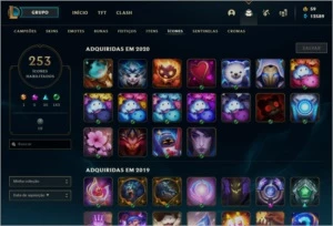 Conta Ouro 3 - 147 Skins e Todos Campeões - League of Legends LOL