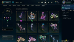 Conta nivel 673, com todos os champs/ 358 skins - League of Legends LOL