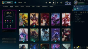 Conta nivel 673, com todos os champs/ 358 skins - League of Legends LOL
