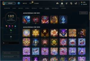 Conta lol GOLD 4 TODAS OS CHAMPS 520 SKINS NUNCA BANIDA - League of Legends