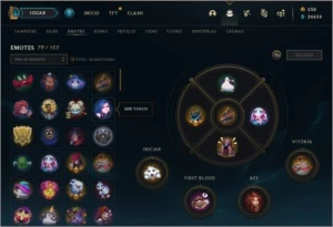 Conta lol GOLD 4 TODAS OS CHAMPS 520 SKINS NUNCA BANIDA - League of Legends
