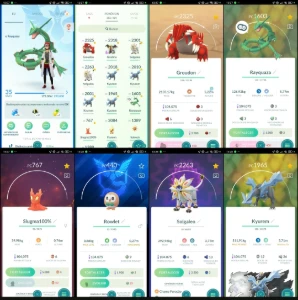 Pokémon GO | Rayquaza | 4 Kyurem | 2 Solgaleo | 100% IV Q274