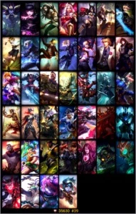 Conta elo gold todos os champions e várias skins - League of Legends LOL