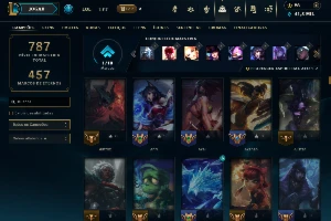 Conta de LoL de 2012 FULL champ LVL671 - League of Legends
