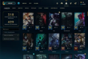 Conta LoL, Ex Platina, 147 Skins, várias míticas - League of Legends