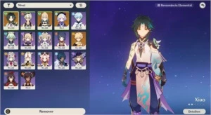 Conta genshin impact Xiao + Qiqi + Jeanc1