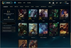 Conta ouro 3 com 32 champs e 3 skins - League of Legends LOL