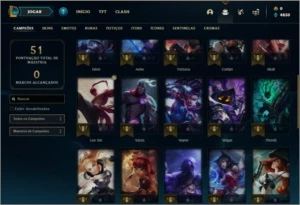 Conta ouro 3 com 32 champs e 3 skins - League of Legends LOL