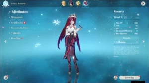 Conta Starter Genshin Impact Rosaria