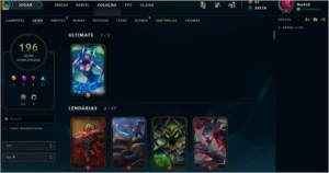 Conta Top de League of Legends LOL