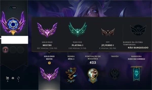 Conta Lol MESTRE 220 PONTOS, CONTA VALORANT IMORTAL, - League of Legends
