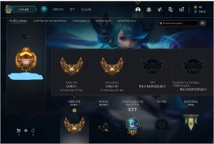 Conta Gold III (Solo Duo), Gold I (Flex), Nível 175, 46 skin - League of Legends LOL