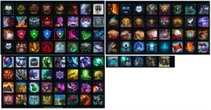 BORDA DIAMANTE, 9 PAGINAS DE RUNA, + DE 100 SKINS 21K DE IP - League of Legends LOL