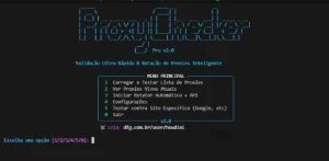 ProxyChecker  | Verificador de proxys - script python - Números, Proxy e VPN Números Virtuais