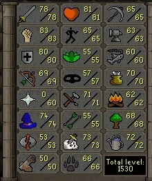 Conta Old School Runescape Combat 100 + Quest Cape + 8M RS