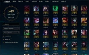 Conta LoL - Gold V Flex 135 Skins e 128 Campeões - League of Legends