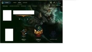 Conta LoL - Gold V Flex 135 Skins e 128 Campeões - League of Legends