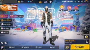 Conta De FF Com (Angelical Branca) + (Pacote Rei Caveira)