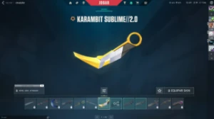CONTA VALORANT Karambit Sublime, Xenocaçador, Oni e Gaia