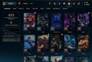 Ouro 4 com 115 Champs e 64 Skins - League of Legends LOL