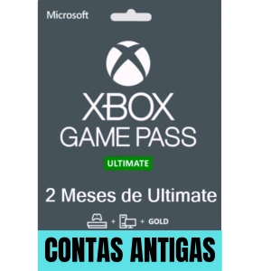 Xbox Gamepass Ultimate 2 Meses - CONTAS ANTIGAS - Gift Cards