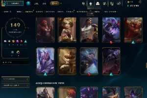 Conta lol com 149 skins e todos os Champs - League of Legends
