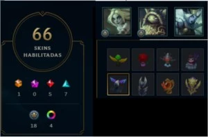 CONTA LOL muitas skin - League of Legends
