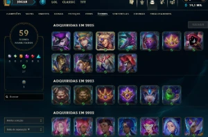 [Entrega Automática] Conta Lol Platina, 44 Skins, 14K Ea - League of Legends