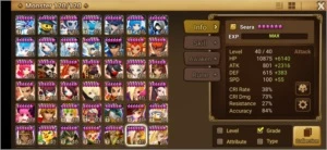 #316 ChunLi Light+Dark Seara Rica Leo - Summoners War