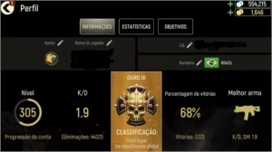 Conta TACTICOOL LVL 305