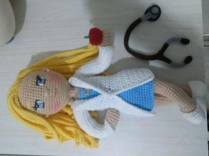 Amigurumi Profissões - Nutricionista - Artesanato e Personalizados