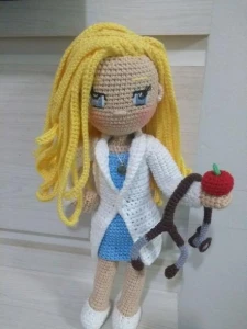 Amigurumi Profissões - Nutricionista - Artesanato e Personalizados