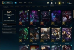 Conta Platina 2 com 51 Champs e 8 Skins - League of Legends LOL