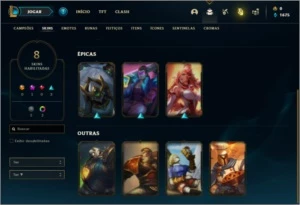Conta Platina 2 com 51 Champs e 8 Skins - League of Legends LOL