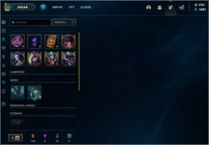 Conta League of Legends Smurf Gold II season 9. 95 skins LOL