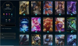 Conta League of Legends Smurf Gold II season 9. 95 skins LOL