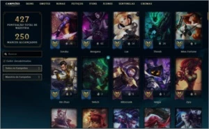 Conta League of Legends Smurf Gold II season 9. 95 skins LOL
