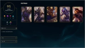 Conta League of Legends Smurf Gold II season 9. 95 skins LOL