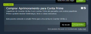 Conta Steam -> Prime Csgo2 + Saldo R$ + Red Dead 2 + Bf4 - Counter Strike