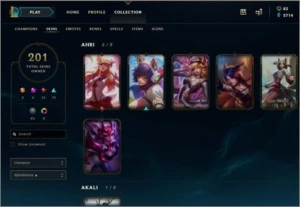 - Conta Plat 5 | Flex Ouro 2 com muitas skins - League of Legends LOL