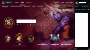 CONTA DIAMOND 5 31 CHAMPION - League of Legends LOL